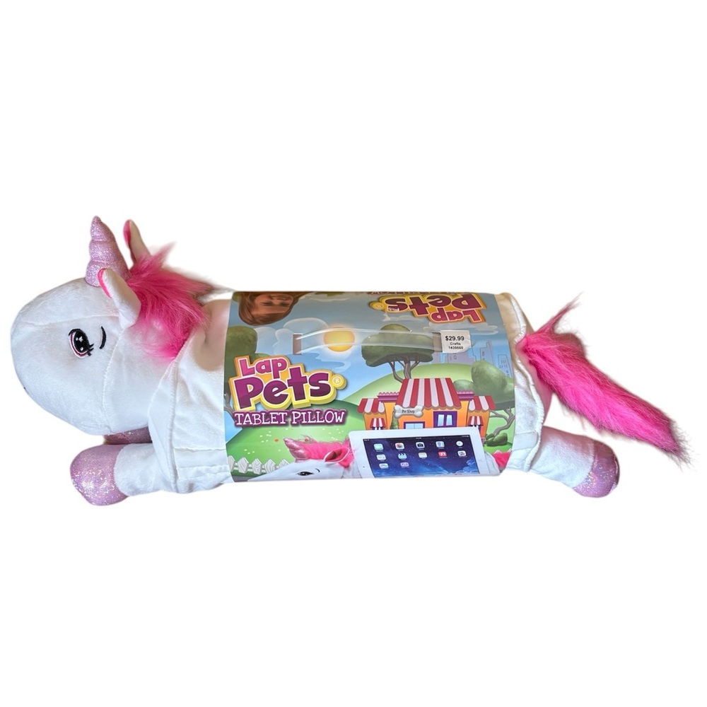 Unicorn Stuffed Animal Lap Pets Tablet Pillow